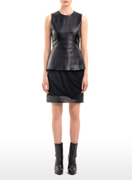 Alexander Wang Untucked Drape Front Skirt in Black - Lyst