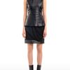Alexander Wang Untucked Drape Front Skirt in Black - Lyst