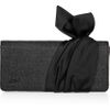 Christian Louboutin Elisa Bow Tweed Clutch in Black (gray) - Lyst