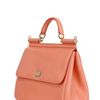 Dolce & Gabbana Miss Sicily Saffiano Leather Top Handle in Pink - Lyst