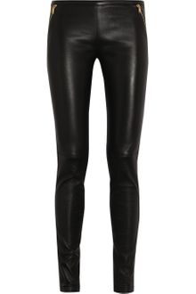 Emilio Pucci Stretch Leather Skinny Pants - Lyst