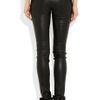 Emilio Pucci Stretch Leather Skinny Pants in Black - Lyst