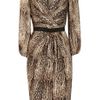 Giambattista Valli Animalprint Silkcharmeuse Dress in Animal - Lyst