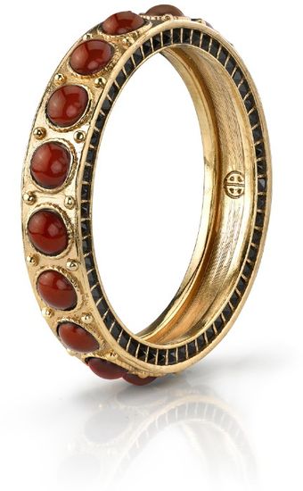 House Of Harlow Cabochon Bangle with Stones - Lyst