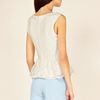 Oasis Lace Peplum Shell Top in Beige (off white) - Lyst