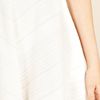 Oasis Cotton Stripe Fit and Flare Dr in White - Lyst