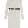 Preen Peplum Dress in White - Lyst