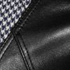 Versace Houndstooth Paneled Leather Jacket in Blue (black) - Lyst