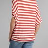 Wal-g Stripe Kimono Jersey Top in Red (coral) - Lyst