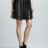 Alice + Olivia Carlyn Sequined Skirt in Black - Lyst