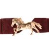 Asos Elastic Horse Buckle Belt in Purple (burgundy) - Lyst