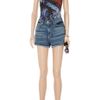 Balmain Printed Oneshoulder Swimsuit in Blue (navy) - Lyst