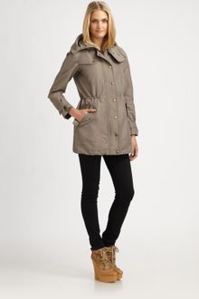 Burberry Brit Hooded Drawstringwaist Jacket - Lyst