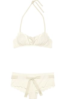 Chloé Scalloped Jacquard Halterneck Bikini - Lyst
