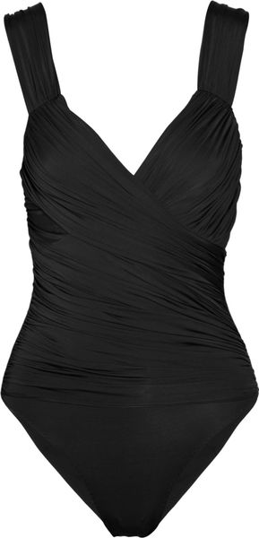 Clube Bossa Ruched Wrapeffect Swimsuit - Lyst