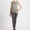 Donna Karan New York Draped Tank in Gray (black) - Lyst