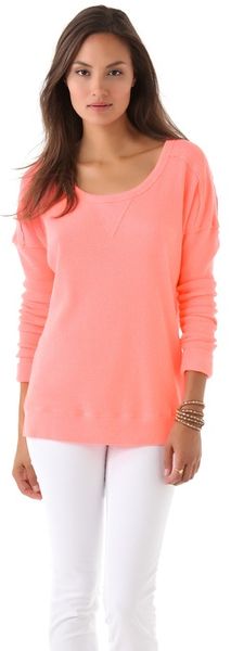 Free People Solid Washed Pullover - Lyst