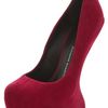 Giuseppe Zanotti Sculptural Wedge Pumps in Red - Lyst