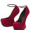 Giuseppe Zanotti Sculptural Wedge Pumps in Red - Lyst