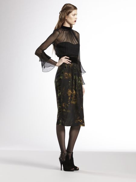 Gucci Potpourri Print Dress in Black (brandy) - Lyst