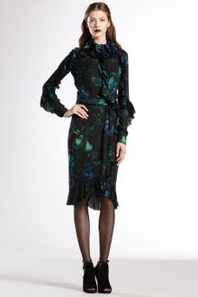 Gucci Potpourri print Silk Georgette Dress - Lyst