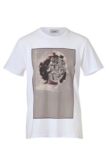 Marc Jacobs White Printed Tee - Lyst