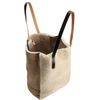 Marni Shearling Tall Hobo in Beige (gold) - Lyst