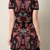 Mcq By Alexander Mcqueen Intarsiaknit Flirty Dress in Brown (black) - Lyst