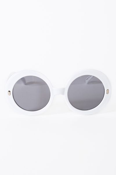 Nasty Gal Full Moon Shades in Gray (white) - Lyst