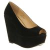 Office Witch Craft Wedge Black Microsuede in Black - Lyst