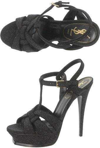 Yves Saint Laurent Tribute Quartz Sandals - Lyst