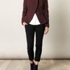 Alexander Mcqueen Asymmetrical Wrap Over Jacket in Red (burgundy) - Lyst