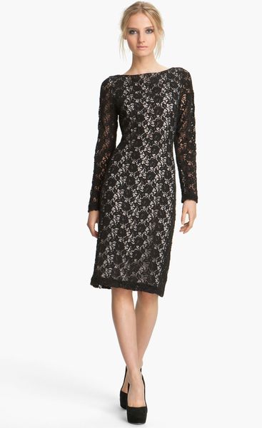 Alice + Olivia Dandi Open Back Dress in Black - Lyst