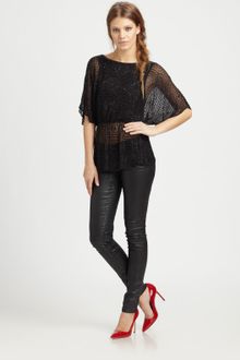 Alice + Olivia Paulina Peplum Top - Lyst