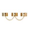Asos Adjustable Pack Of Three Linked Chain Rings in Gold - Lyst