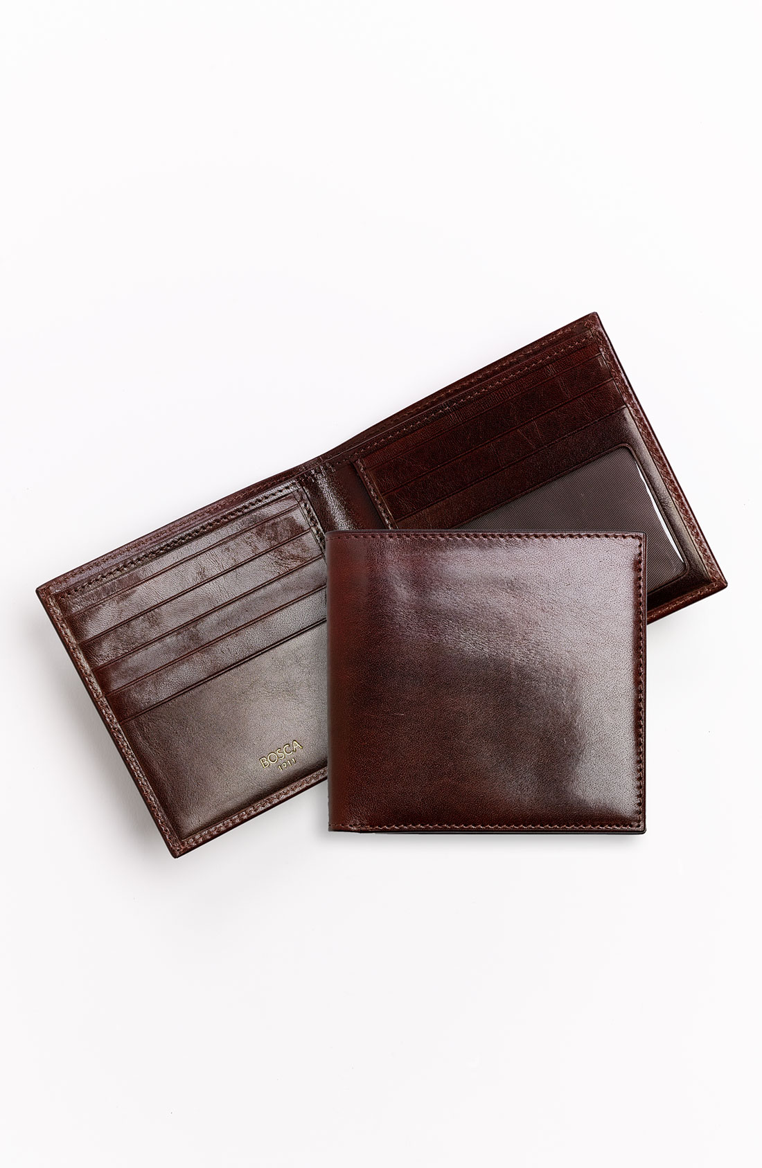 Bosca Hugo Old Leather Bifold Wallet in Brown for Men (dark brown) Lyst
