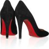 Christian Louboutin Particule 100 Suede Pumps in Red - Lyst
