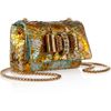 Christian Louboutin Sweety Charity Metallic Python Mini Shoulder Bag in Multicolor (orange) - Lyst