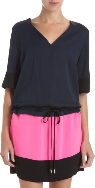 Diane Von Furstenberg Keomi Dress in Blue (navy) - Lyst