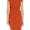 Diane Von Furstenberg Gabi Stretchjersey Dress in Brown (red) - Lyst