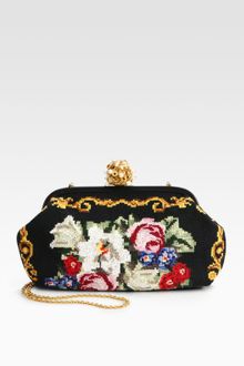 Dolce & Gabbana Miss Dea Crossstitch Clutch - Lyst