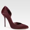 Gucci Noah Pony Hair Pumps in Red (bordeaux) - Lyst