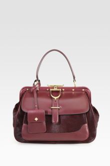 Gucci Lady Stirrup Medium Calf Hair Leather Top Handle Bag - Lyst