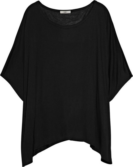 Helmut Lang Kinetic Oversized Jersey Tshirt in Black - Lyst