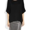 Helmut Lang Kinetic Oversized Jersey Tshirt in Black - Lyst