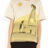Marni Brian Reaprint Cotton Tshirt in Yellow (beige) - Lyst