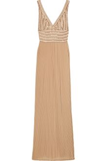 Rachel Gilbert Kaitlin Embellished Silk and Crepe Gown - Lyst