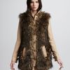 Rachel Zoe Marianna Faux Fur Jacket in Brown (wheat) - Lyst