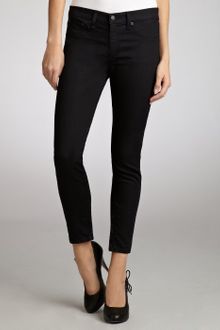 Rag & Bone Black Waxed Stretch Denim Zip Ankle Jeans - Lyst