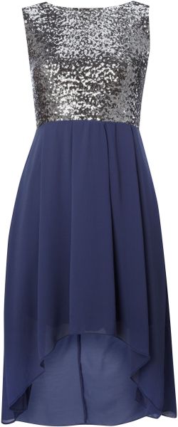 Tfnc Sequin Sarah High Low Dress - Lyst
